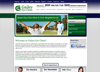 Gailey Eye Clinic Built By Mavidea Technology Group