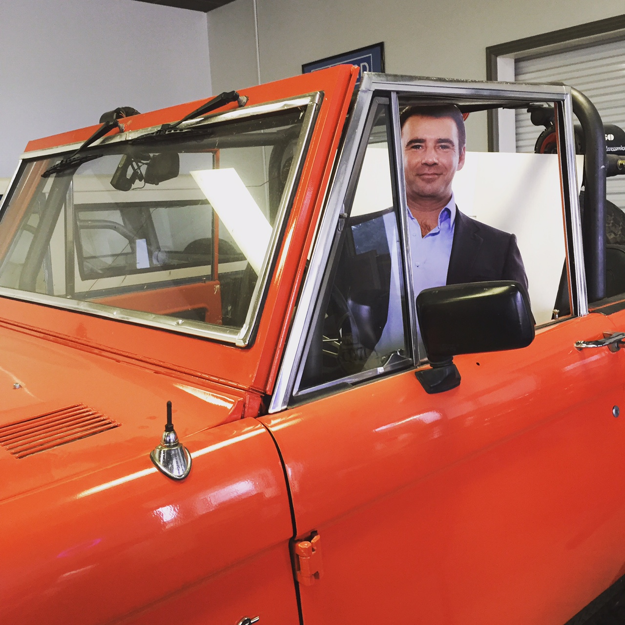 Neil checking out a Ford Bronco