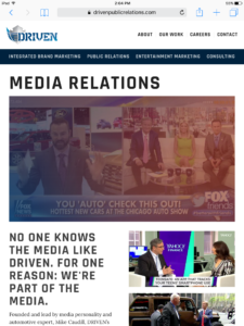 Driven Public Relations - Tablet - Media Relations